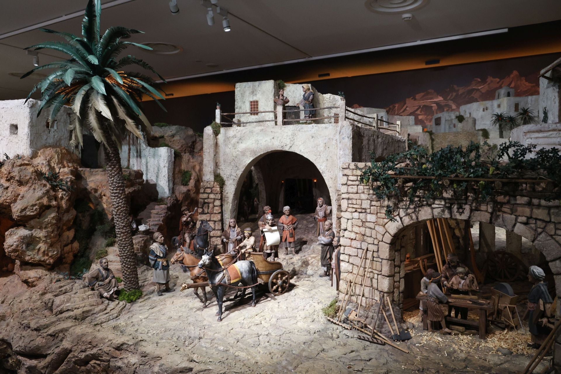 El belen de Bancaja con más de mil figuras de barro restauradas abre casi 20 años después