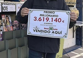 Premio millonario en la Bonoloto. Imagen de archivo.