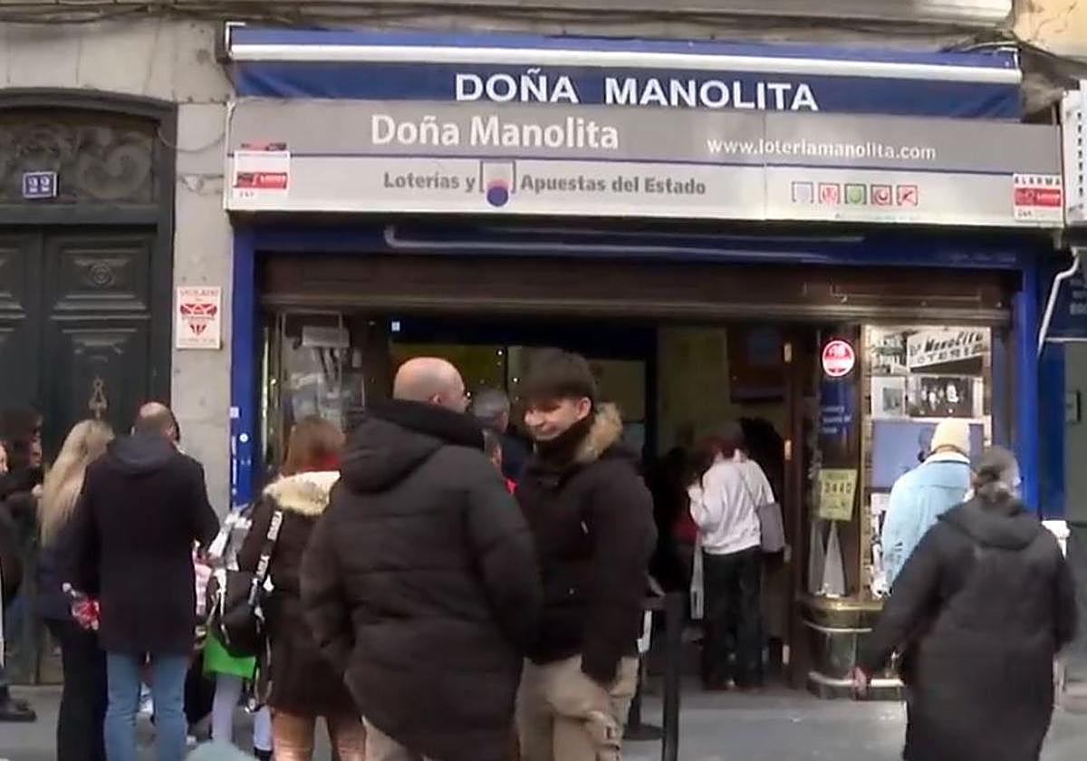 La administración de Doña Manolita, en Madrid.