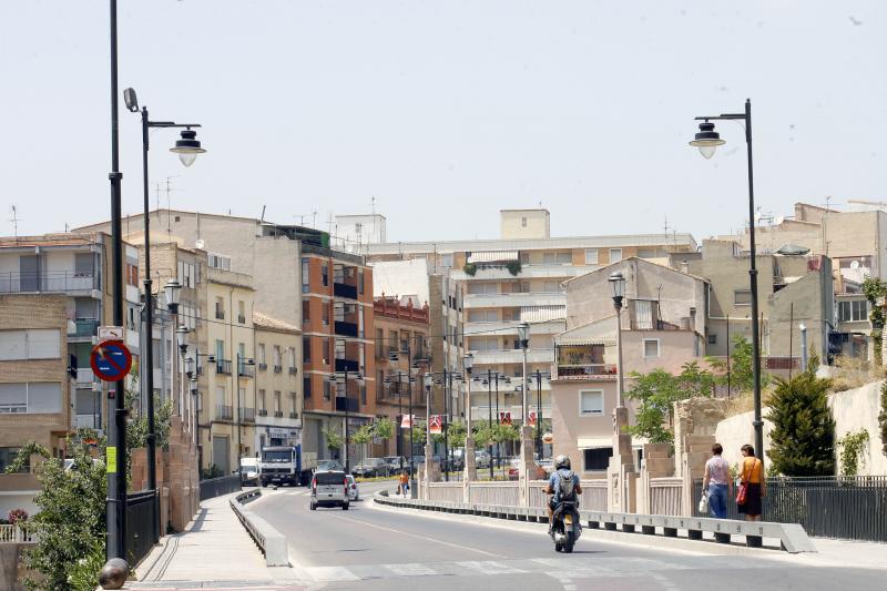 Una de las entradas al casco urbano de Ontinyent.