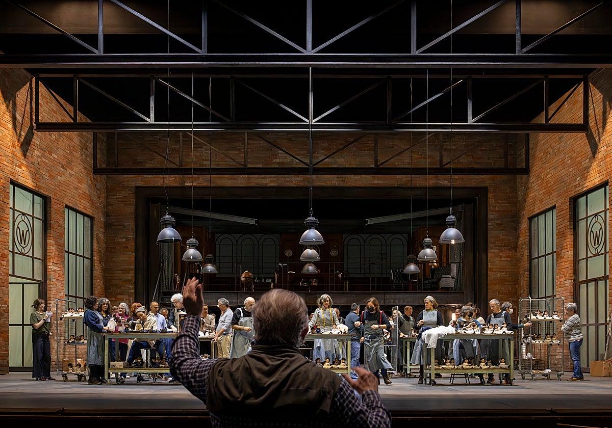 Uno de los ensayos de la ópera que se estrenará el 10 de diciembre en Les Arts.