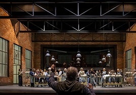 Uno de los ensayos de la ópera que se estrenará el 10 de diciembre en Les Arts.