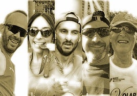 David, Marisol, Vicente, Manuel y Vicent correrán el Maratón Valencia 2025.