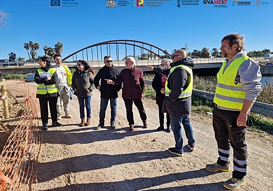 Visita a las obras en la zona.