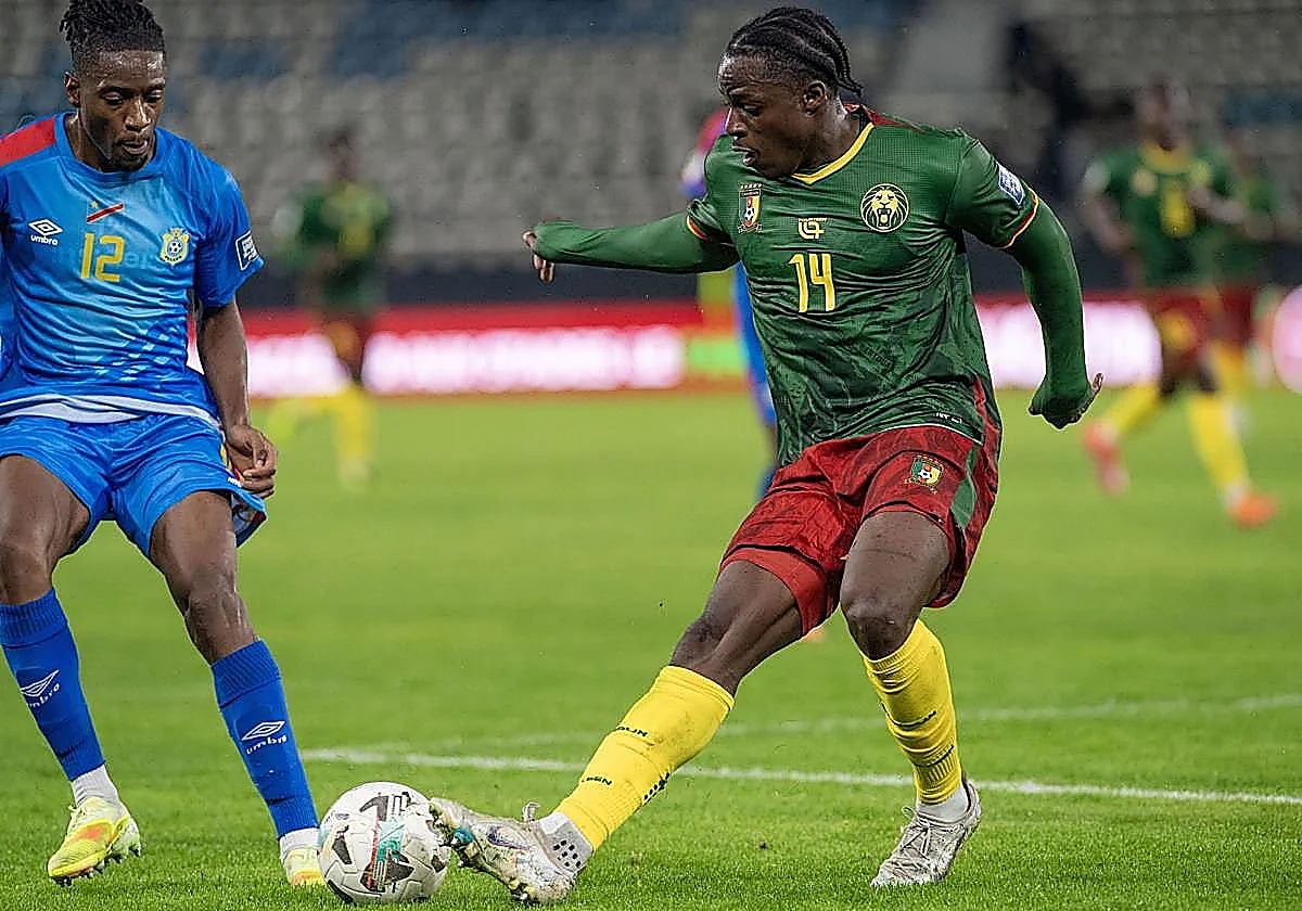 Etta Eyong con Camerún en la clasificación del Mundial 2026.