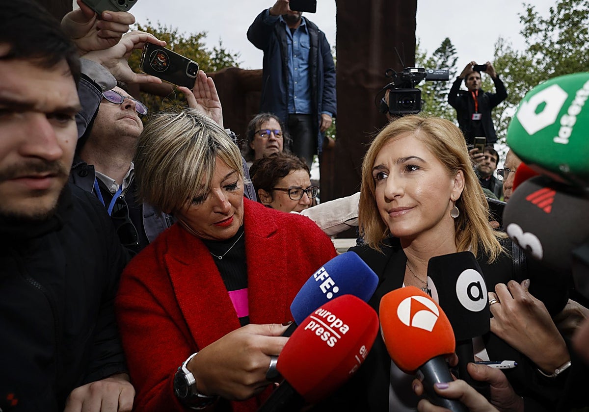 La exconsellera, a su llegada a la Ciudad de la Justicia.