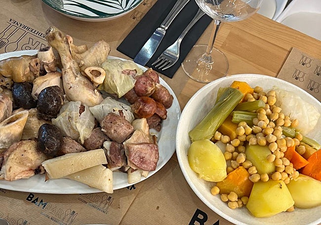 Vuelcos de viandas y hortalizas.