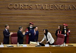 Pérez Llorca, este martes tras jurar el cargo como president de la Generalitat.