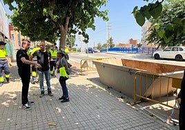 Visita de obras este martes en Catarroja.