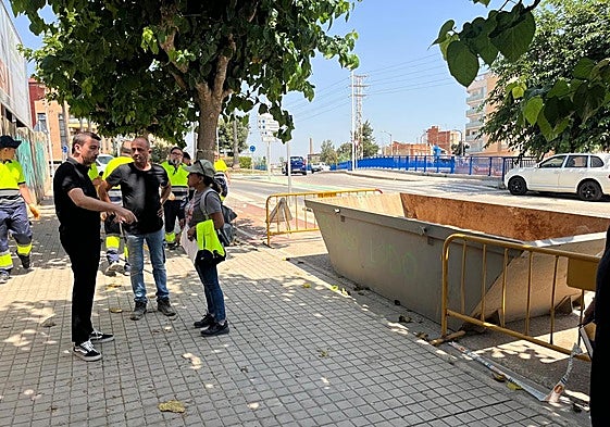 Visita de obras este martes en Catarroja.