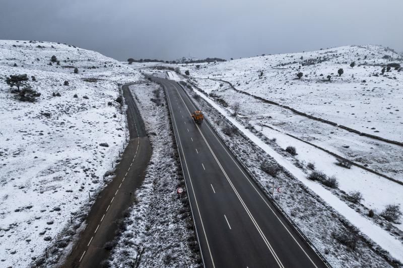 Nieve en Castellón en una imagen de archivo.