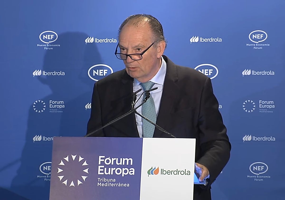 José Vicente Morata, durante el desayuno organizado por Forum Europa.