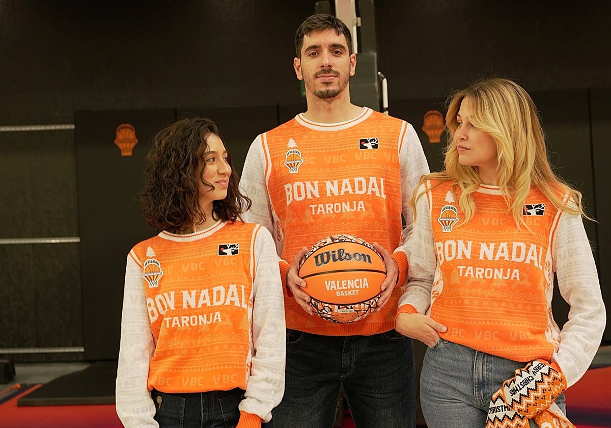 Jersey y bufanda de Navidad del Valencia Basket.