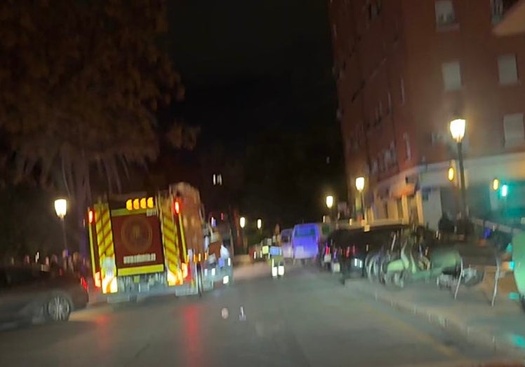La policía tuvo que acceder al domicilio por la ventana mediante el vehículo de altura de los Bomberos.