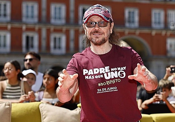 Santiago Segura durante la promoción de 'Padre no hay más que uno 5'.