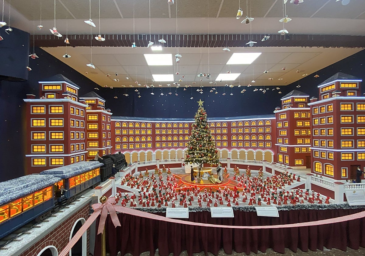 Recreación de la película de Polard Express de la falla Justo Vilar-Mercado del Cabanyal.