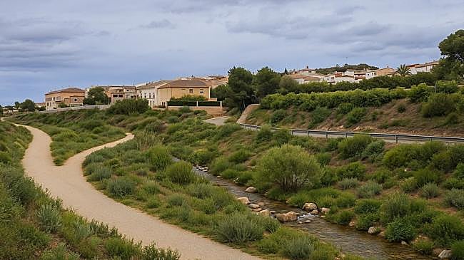 Imagen después - El barranco de Teulada, ahora y el aspecto de cómo quedará.