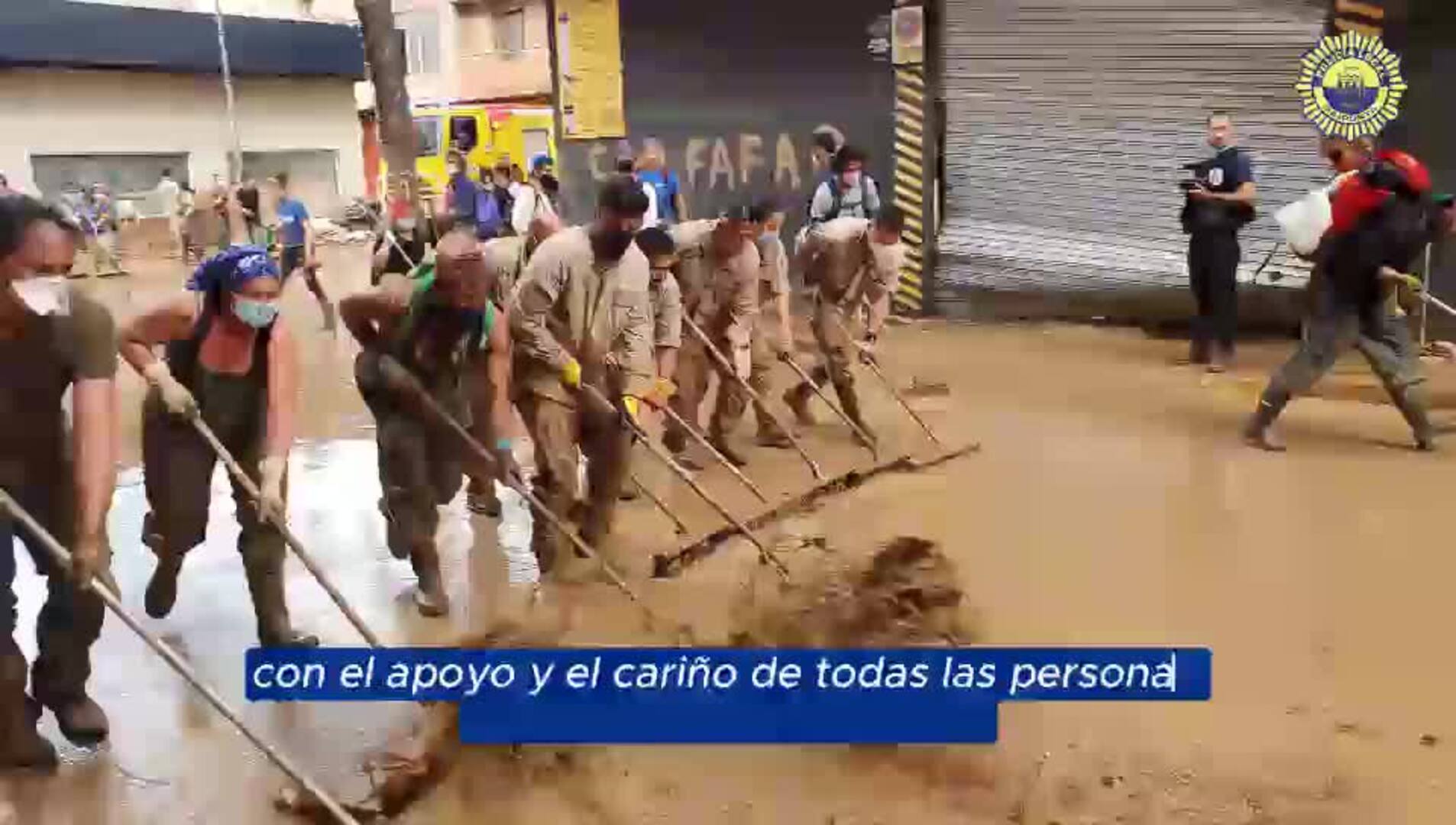 Intervenciones policiales durante la dana para ayudar a la ciudadanía