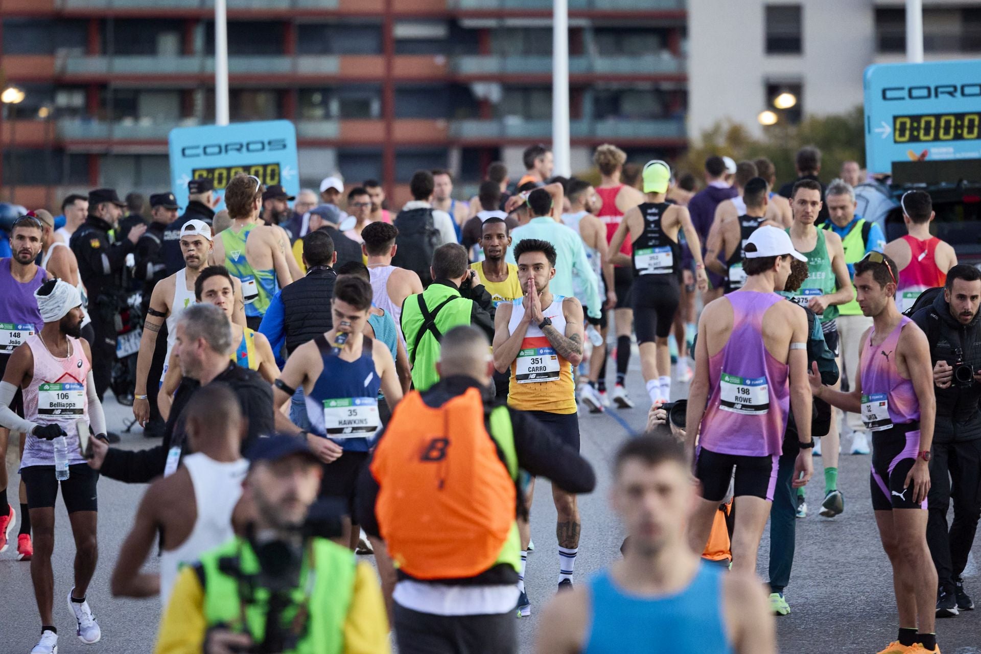 Fotos de la salida del Maratón de Valencia