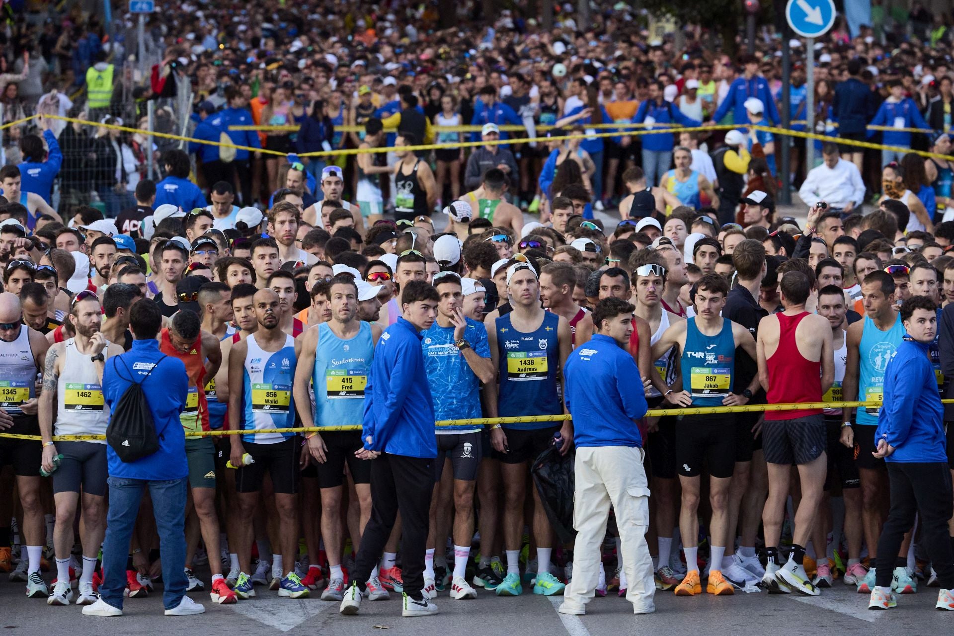 Fotos de la salida del Maratón de Valencia