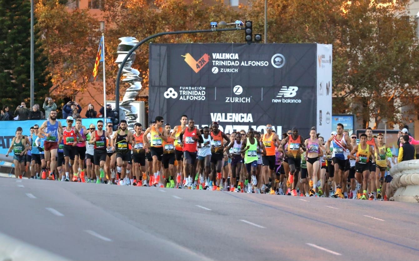 Fotos de la salida del Maratón de Valencia