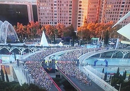 Fotos de la salida del Maratón de Valencia