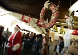 Mercado navideño artesanal.