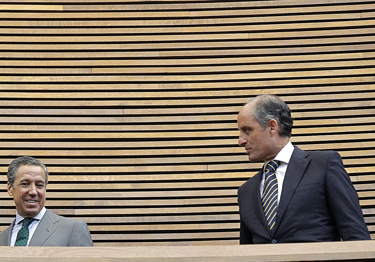 Zaplana y Camps, en una imagen de archivo.