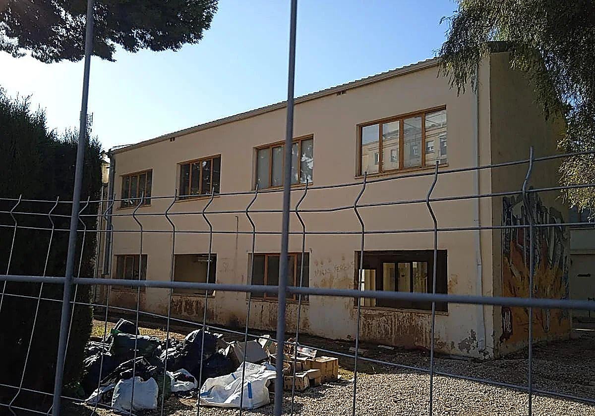 Aulas afectadas por las inundaciones en Catarroja.