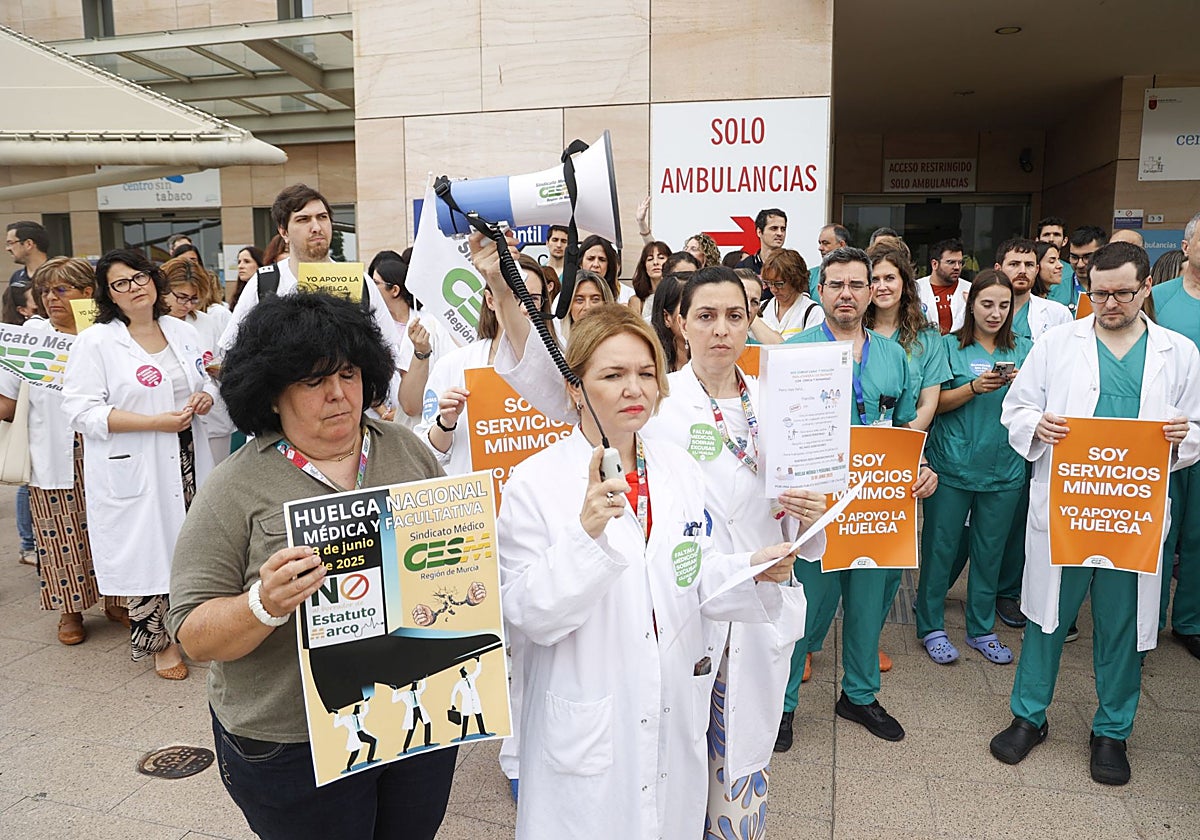 Una de las protestas de médicos en octubre.