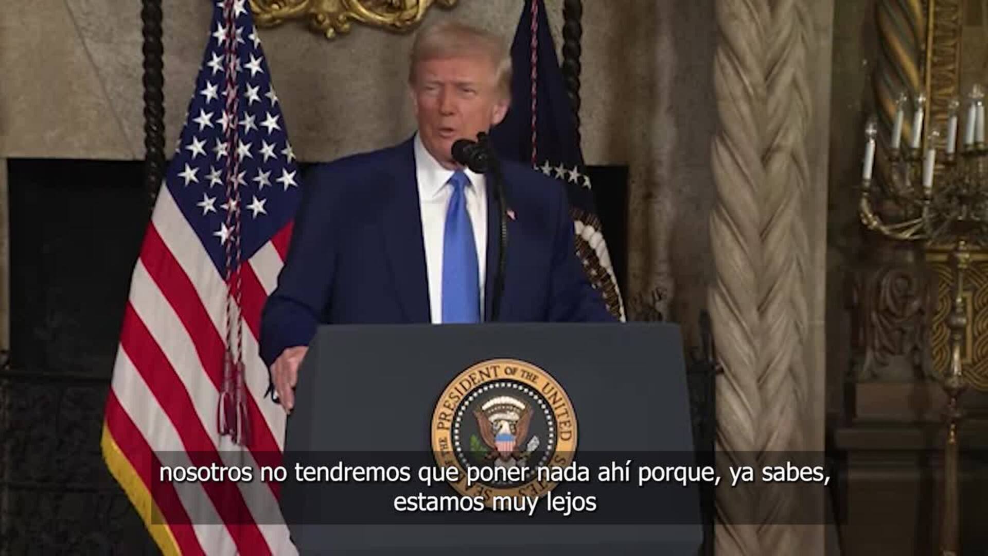 Trump dice no oponerse al despliegue de tropas europeas de paz en Ucrania