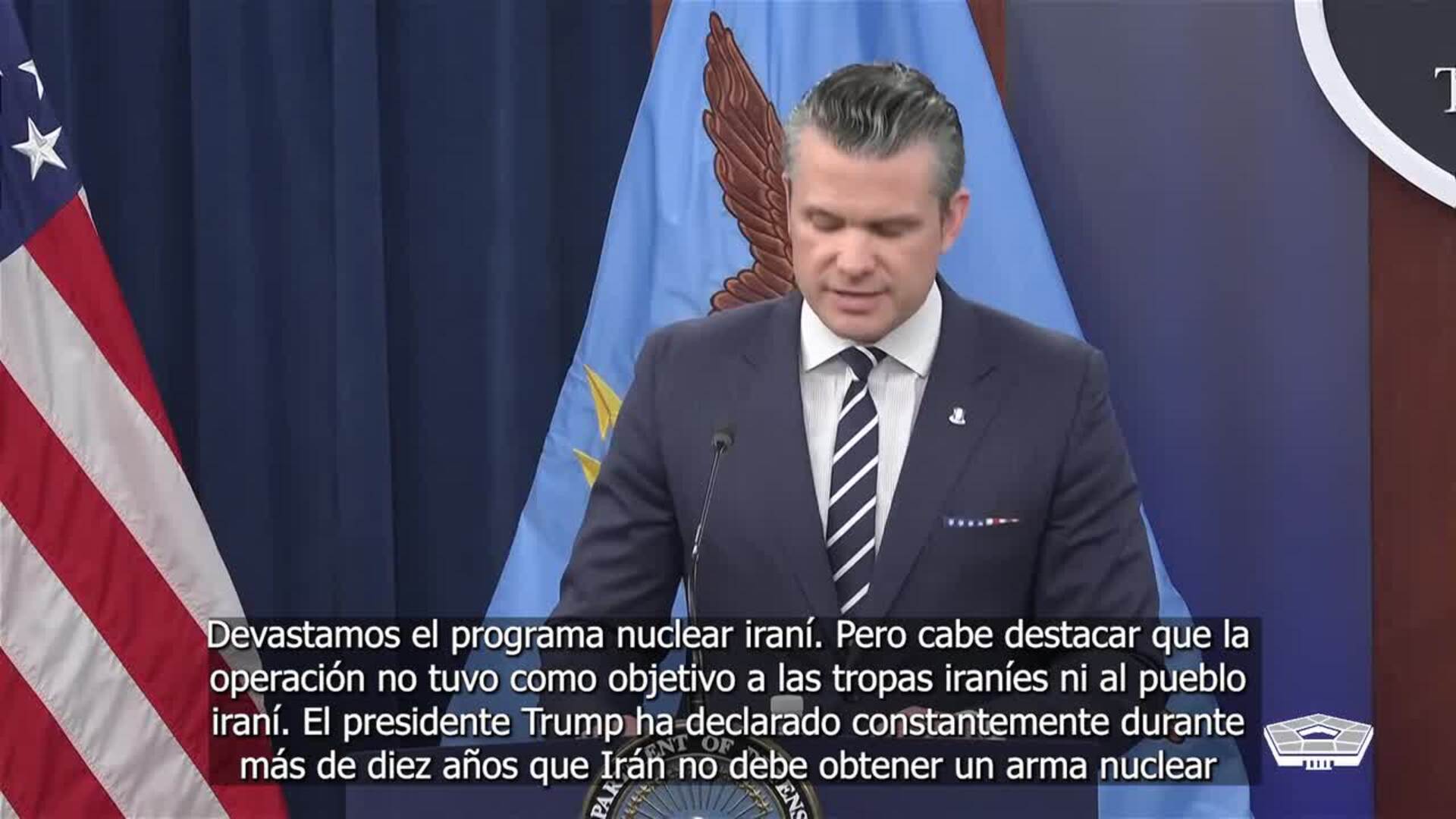 EEUU asegura que el programa nuclear de Irán ha quedado completamente "devastado"