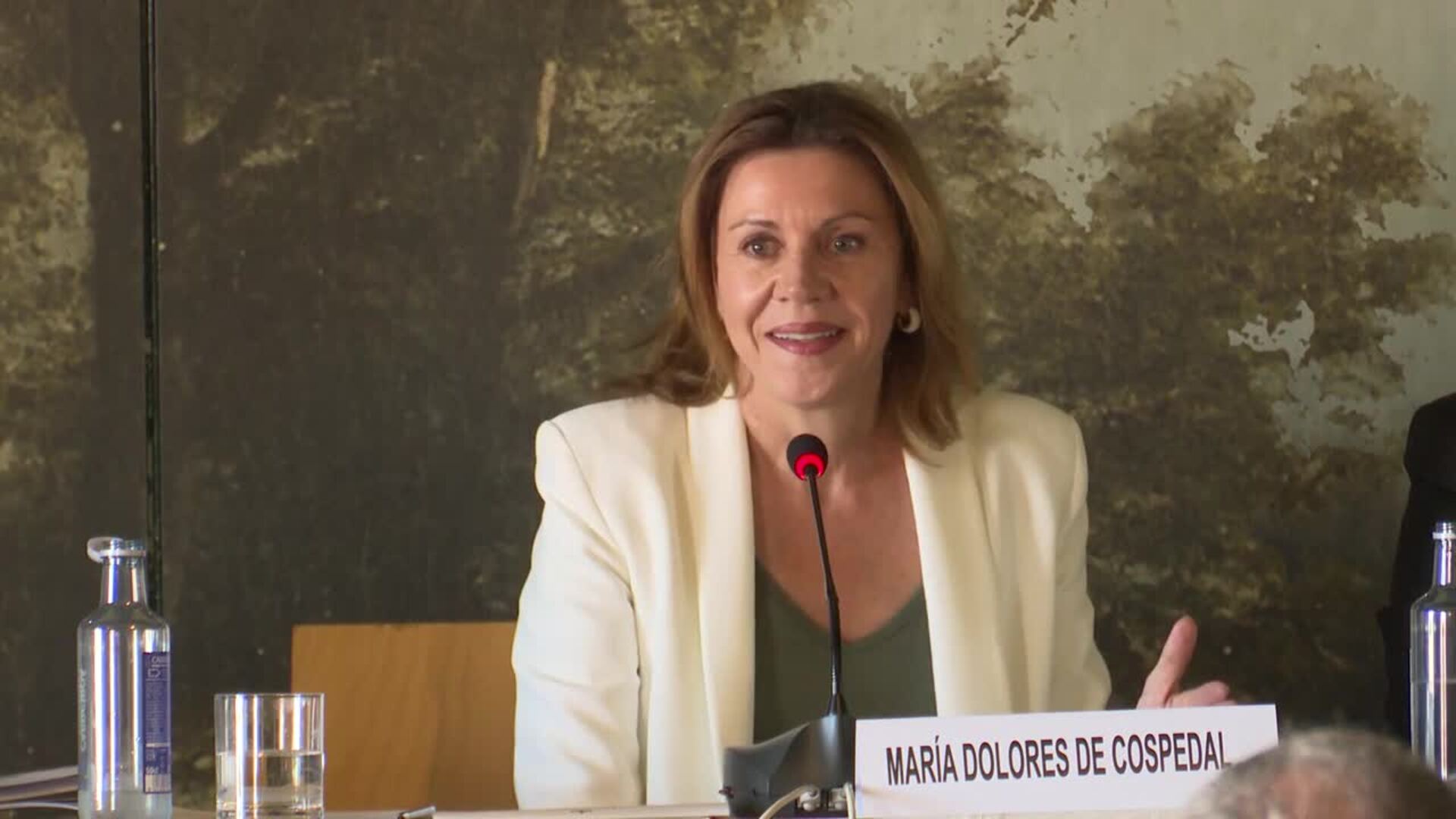 Cospedal valora las resistencias de España al acuerdo de incremento de gasto en la OTAN