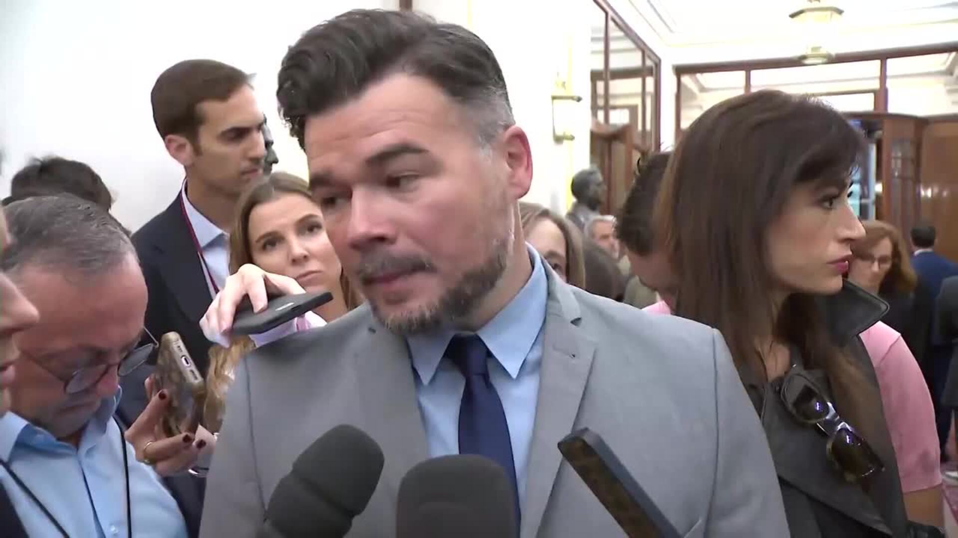 Rufian (ERC) valora la postura del PP con el aborto: "Con este PP hay PSOE para el año 2055"