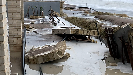 Las playas de Sagunto se quedan sin dunas tras el último temporal