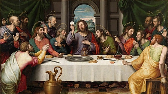 La minuta sagrada de la Última Cena