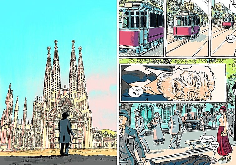 El dibujante de Valencia que viaja con Gaudí del Modernismo al cómic