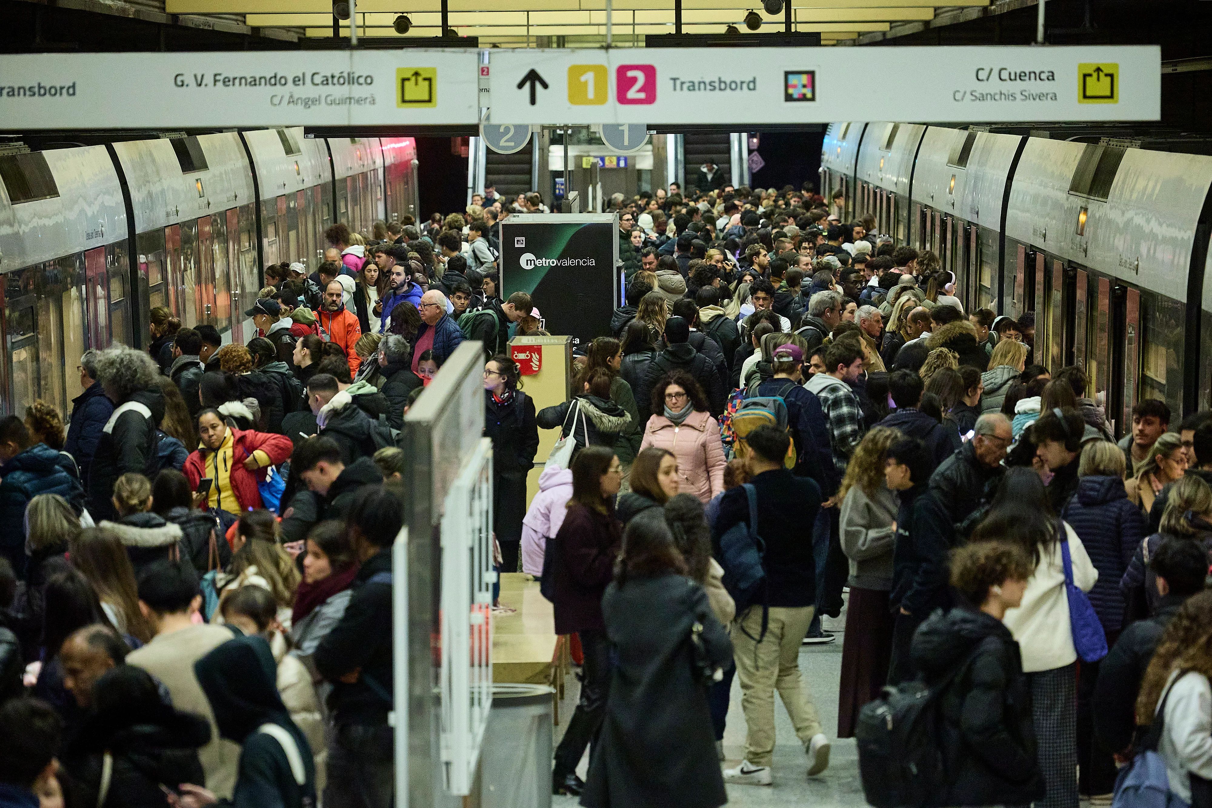 Horarios de la huelga de metro esta semana y líneas afectadas en Valencia