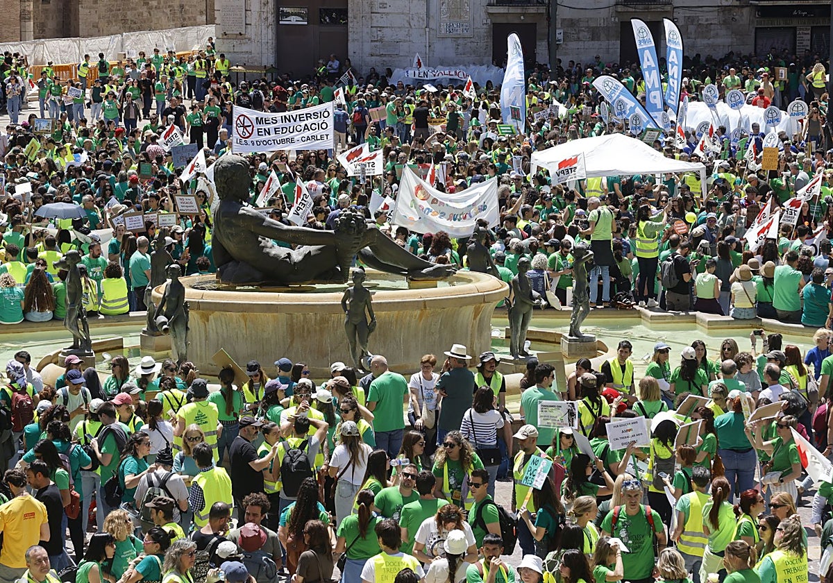 La educación valenciana, paralizada