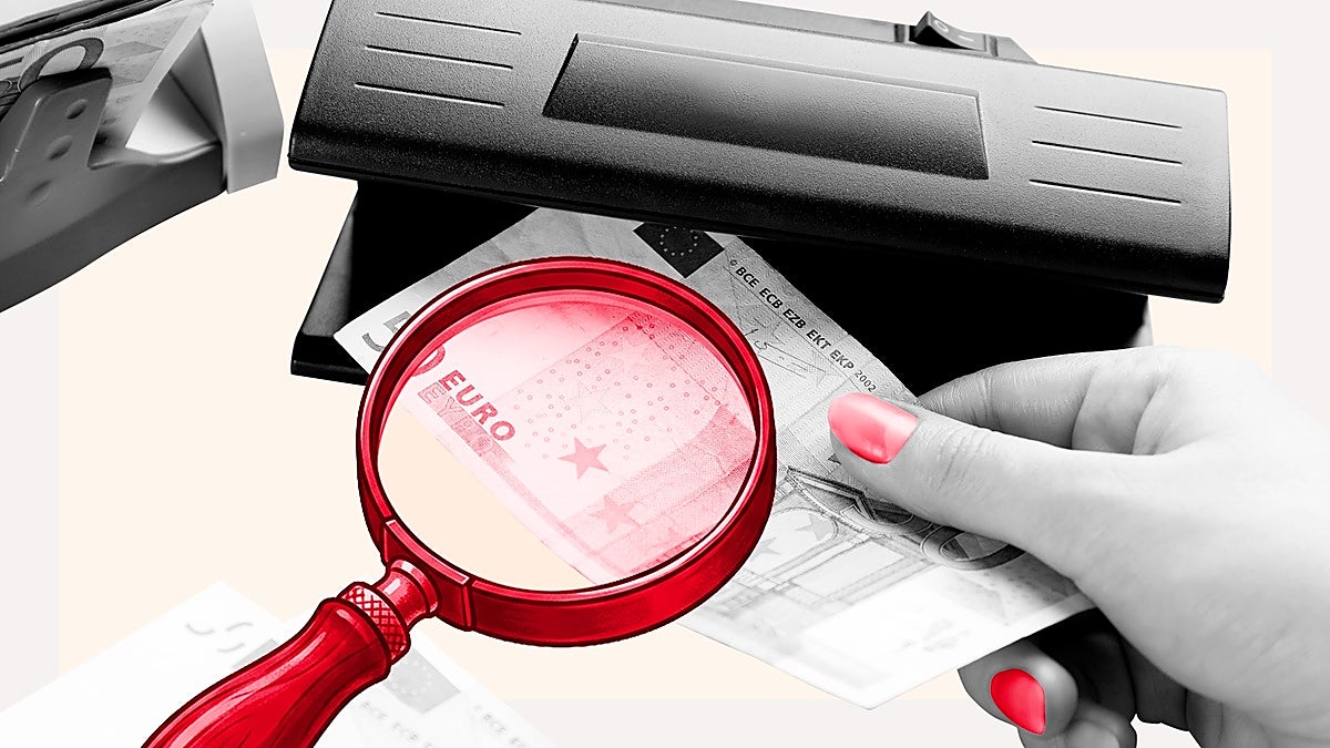 Cómo detecta el Banco de España los billetes falsos