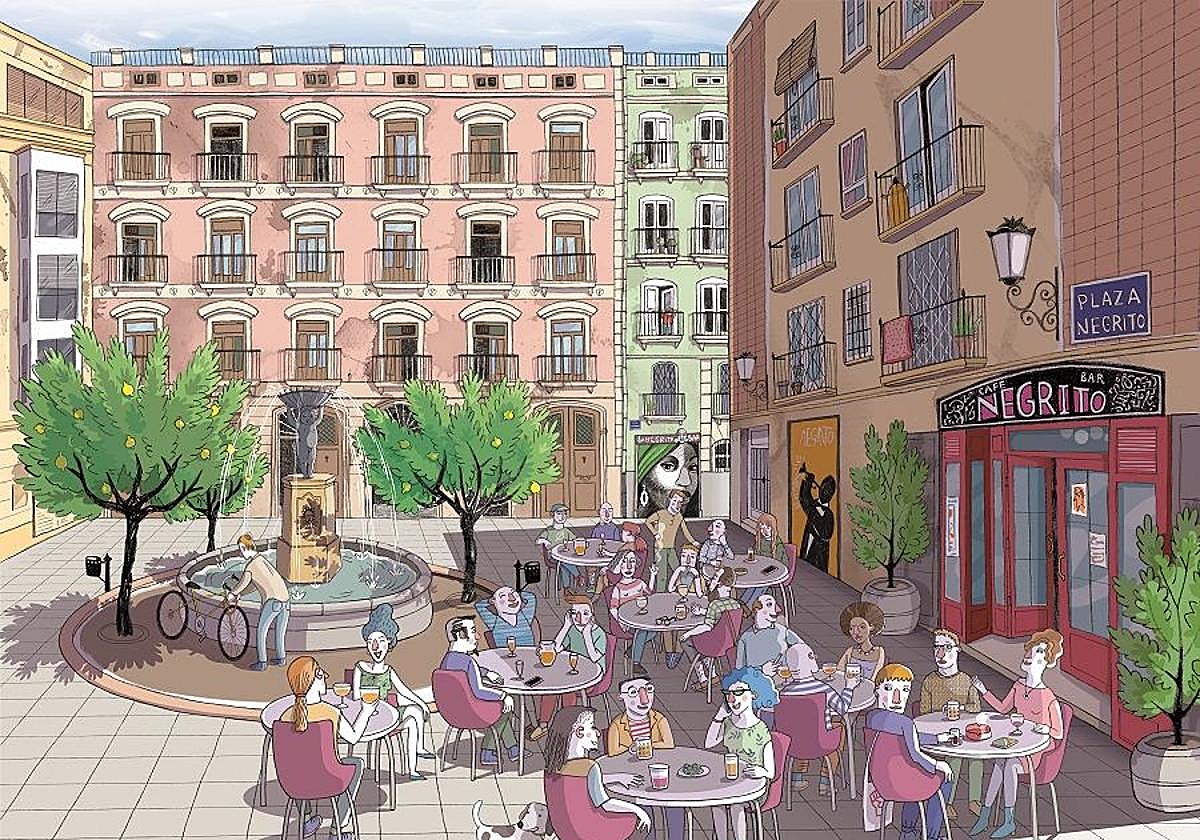 Ciento veinte artistas pintan la ciudad en el décimo aniversario de 'Valencia se ilustra'
