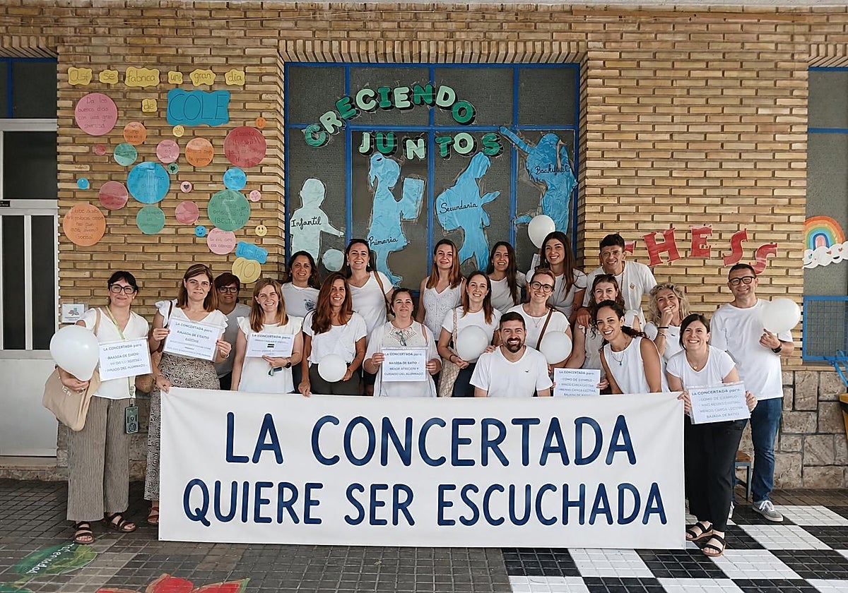 La concertada se suma a la huelga educativa con paros de una hora