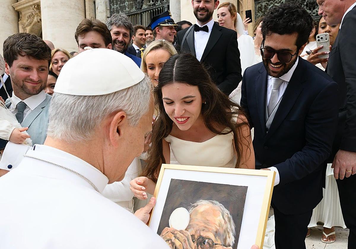 La boda y visita papal de Martín Quirós y Susana Alama