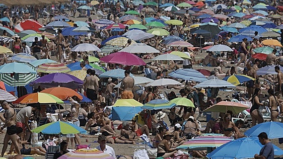 Domingo de hasta 38 grados en la Comunitat antes de llegar al pico de la ola de calor