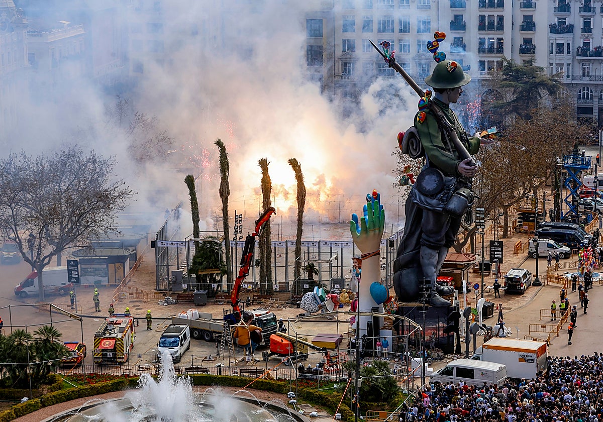 Mascletà del pasado 17 de marzo.