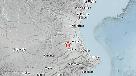 Segundo terremoto en tres días en la Ribera Alta