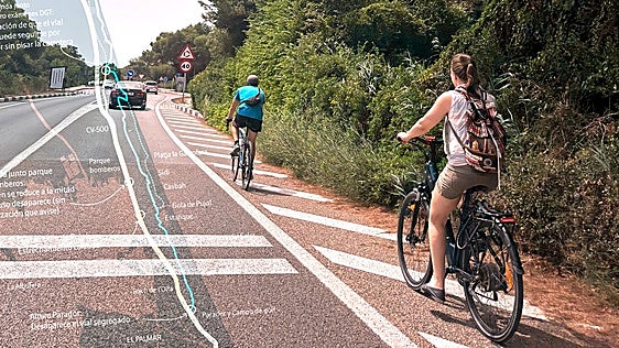 A pedales de Valencia al Perelló: todos los problemas de los carriles bici