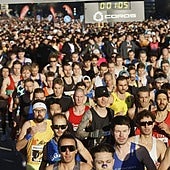 Corredores en la edición de la 10K Valencia Ibercaja en enero de 2026.