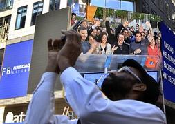 Aspecto de Nasdaq, el día del debut de Facebook. / Archivo