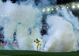El bote de gas lacrimógeno afectó a 15 espectadores del Villarreal-Celta